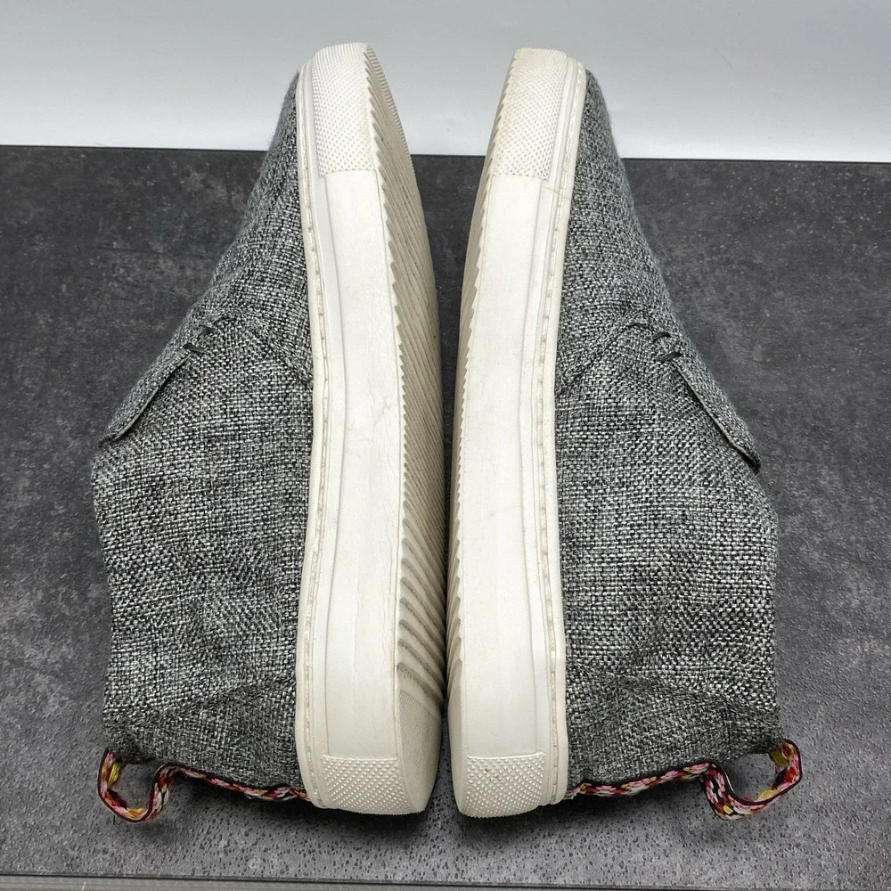 Hey Dude PEYTON Slip On Flats Women's US 8 Linen‎ Grey Black Style Comfort Shoes